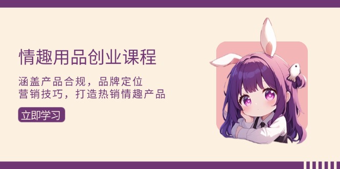 情趣用品（成人玩具）创业课程：涵盖产品合规，品牌定位，营销技巧，打造热销情趣产品